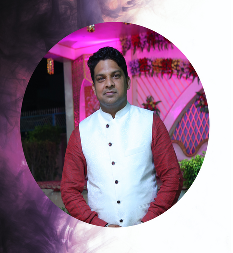 Abstract Cosmic Blue and Purple